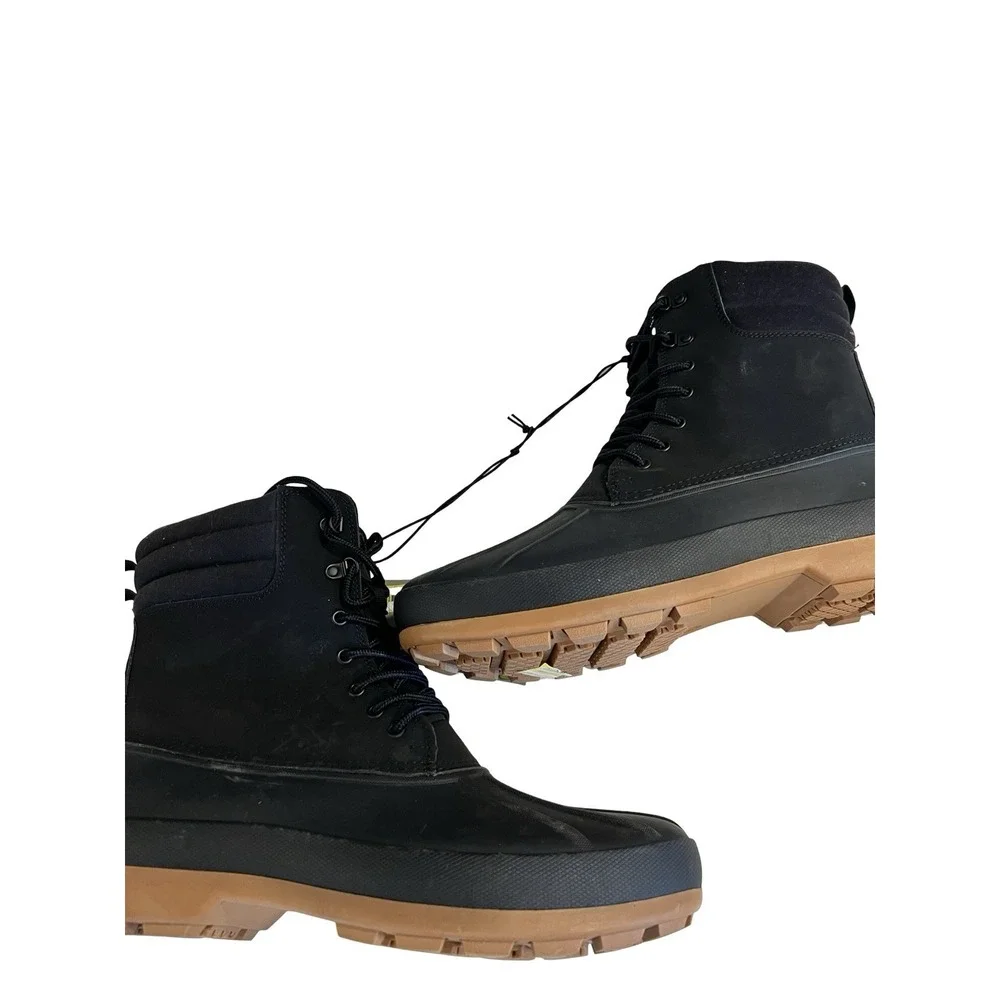Goodfellow Cody Waterproof Winter Black Lace Up Duck Boots -- Men's Shoe Size 10